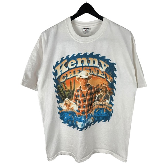 Vintage 2006 Kenny Chesney The Road & The Radio Tour Band Shirt Size XL